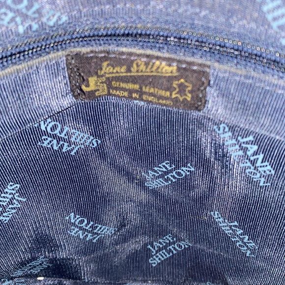 JANE SHILTON Gorgeous Genuine Leather (Navy) Used,Looks Unused! ~6463-ACC-001 - Picture 7 of 10